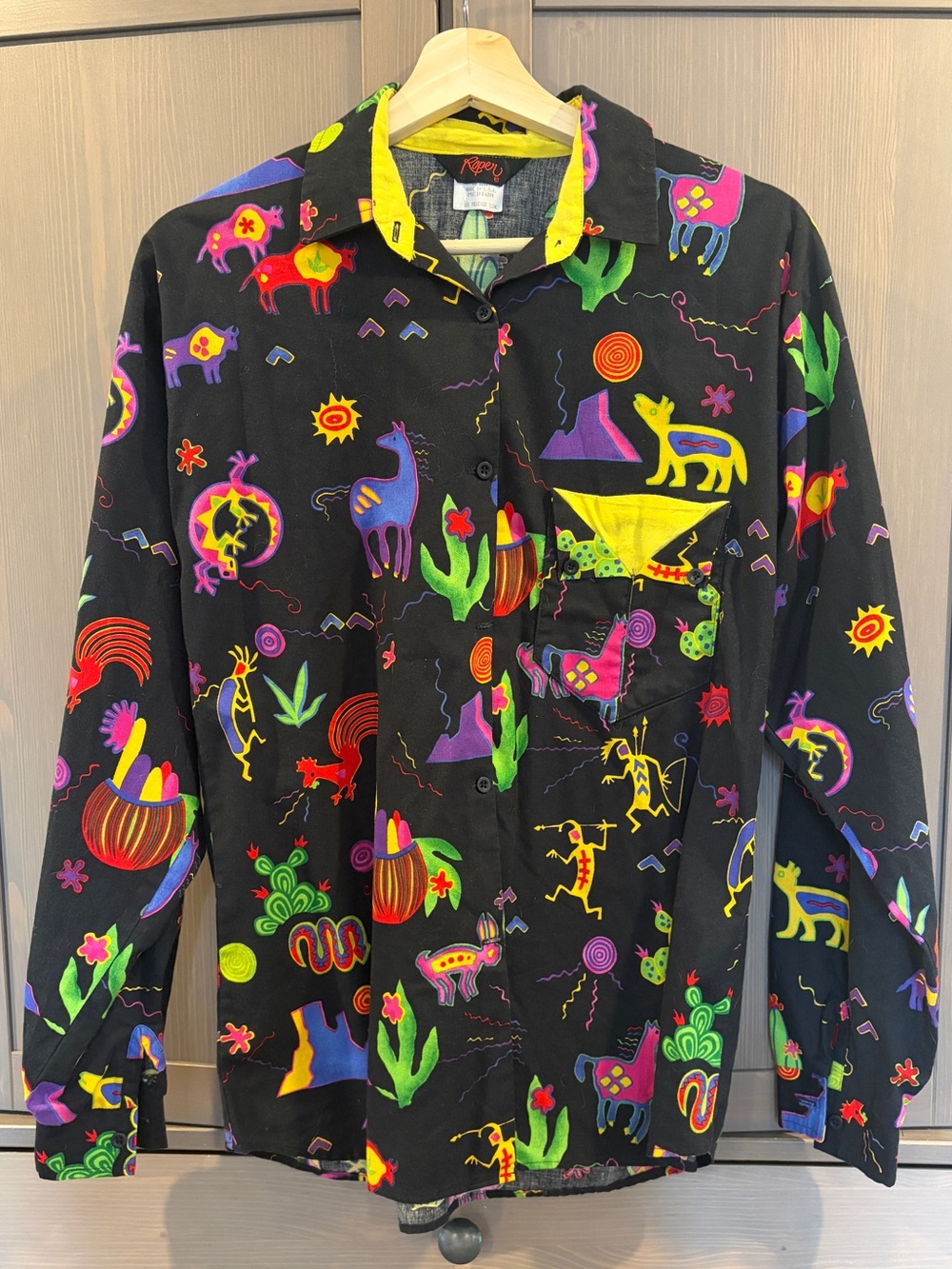 Vintage 90s Roper brand western show shirt